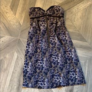 Vena Cava strapless floral dress 100% silk